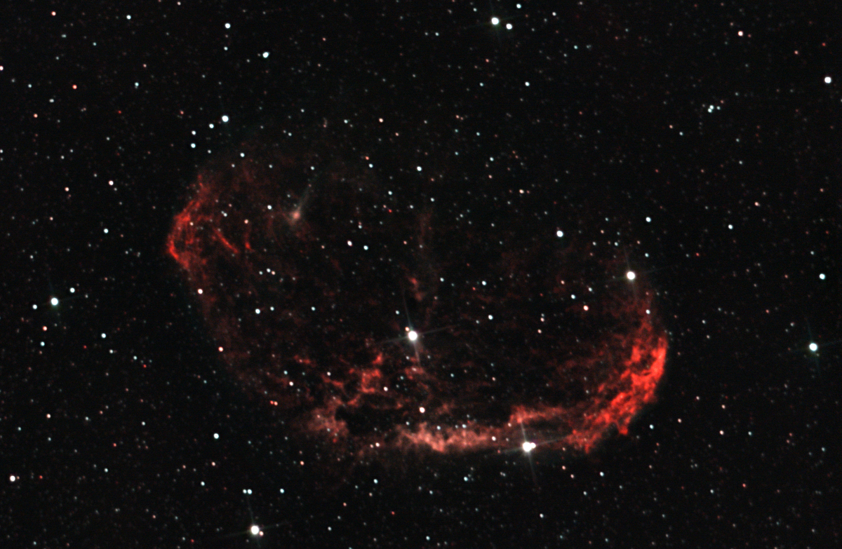 NGC 6888 (Crescent Nebula) in Cygnus — wind-blown shell around WR 136, Plau am See, 2 Oct 2025