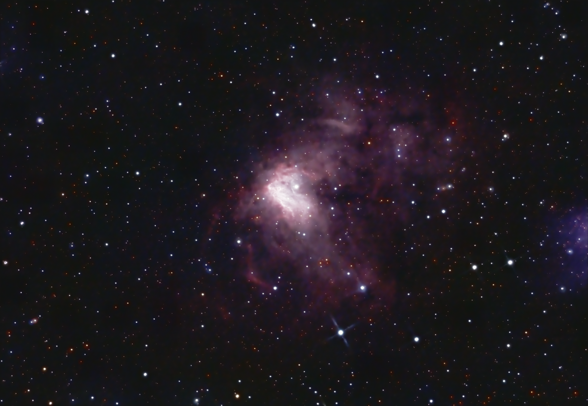 NGC 1491 (Fossil Footprint Nebula) in Perseus — HII region around BD+50° 886, photographed from Plau am See in November 2025