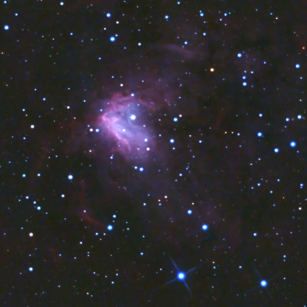 NGC 1491 (Fossil Footprint Nebula) in Perseus — HII region around BD+50° 886, photographed from Plau am See in November 2025