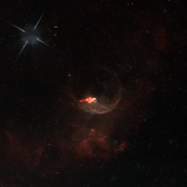 NGC 7635 (Bubble Nebula) in Cassiopeia — wind-blown emission shell around BD+60° 2522, photographed from Plau am See on 3 Sep 2025